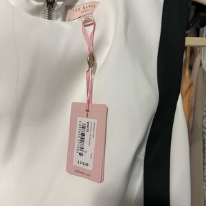 Floral cocktail dress with bows